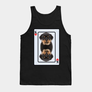 Rottweiler King Of Hearts Tank Top